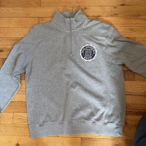 Quarter Zip Gray Sweater